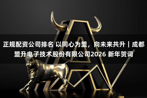 正规配资公司排名 以同心为盟，向未来共升｜成都盟升电子技术股份有限公司2026 新年贺词