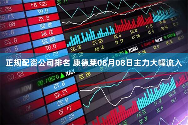 正规配资公司排名 康德莱08月08日主力大幅流入